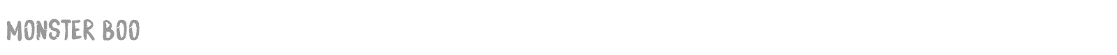 Monster Boo font preview